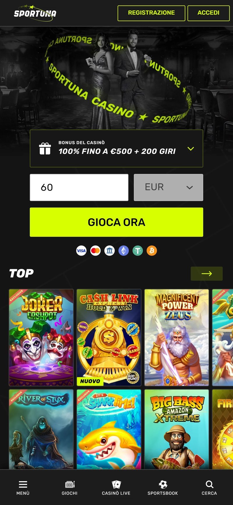 Sportuna casino in Germany
